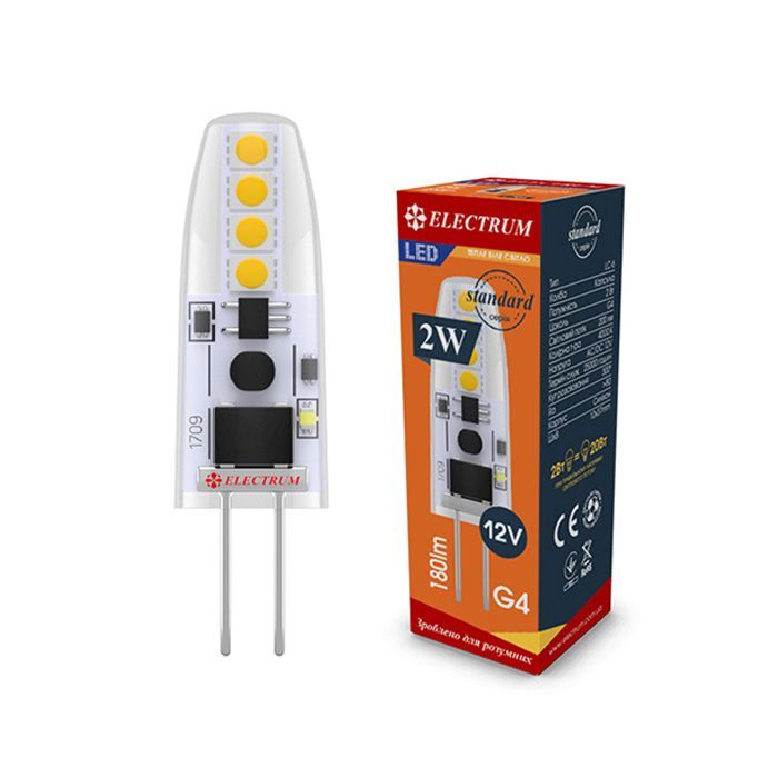 Лампочка Electrum 2W Si LC- 6 G4 3000K (A-LC-0907)