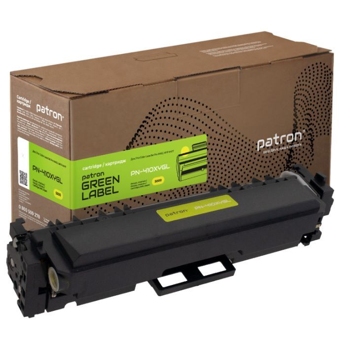 Картридж Patron HP 410X (CF412X) yellow Green Label (PN-410XYGL)