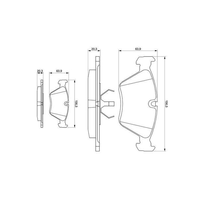 Гальмівні колодки Bosch 0 986 490 640 зображення 6