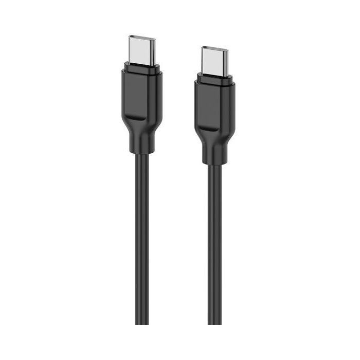 Дата кабель USB-C to USB-C 1.0m Glow 60W black 2E (2E-CCCC-BL)