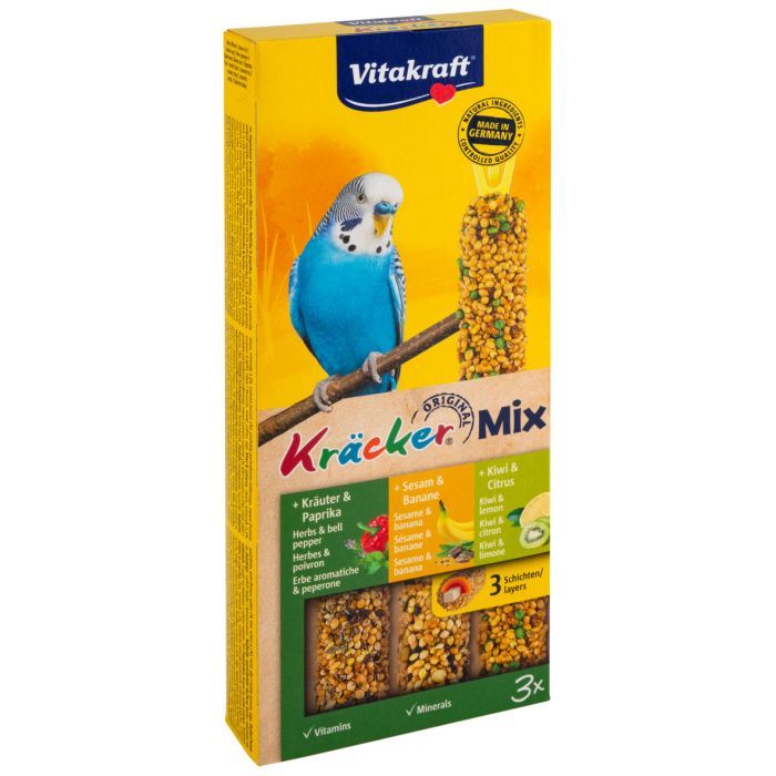 Лакомство для птиц Vitakraft с инжиром, бананом и киви 3 шт (4008239212375)