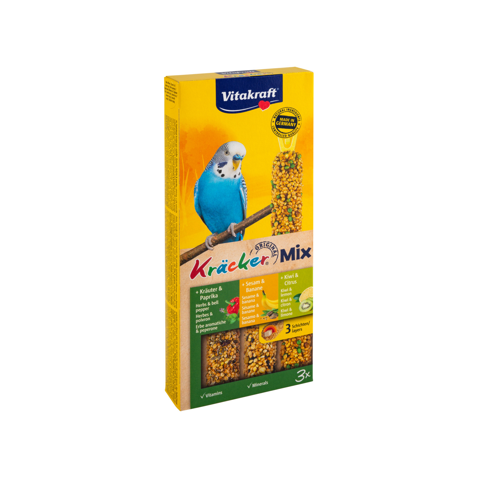 Лакомство для птиц Vitakraft с инжиром, бананом и киви 3 шт (4008239212375)
