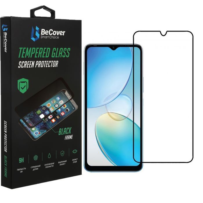 Стекло защитное BeCover Infinix Note 12 (X663D) Black (708142)