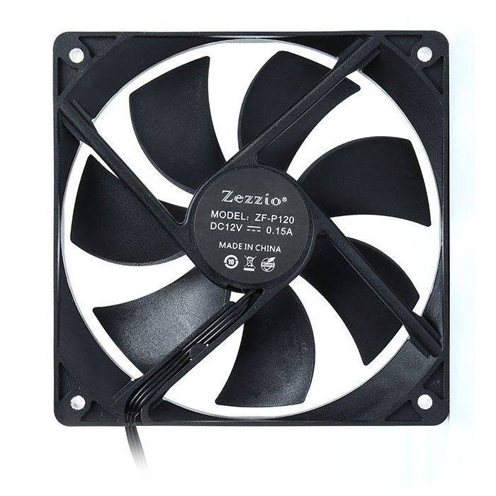 Кулер для корпуса Zezzio ZF-P120 2pin изображение 2