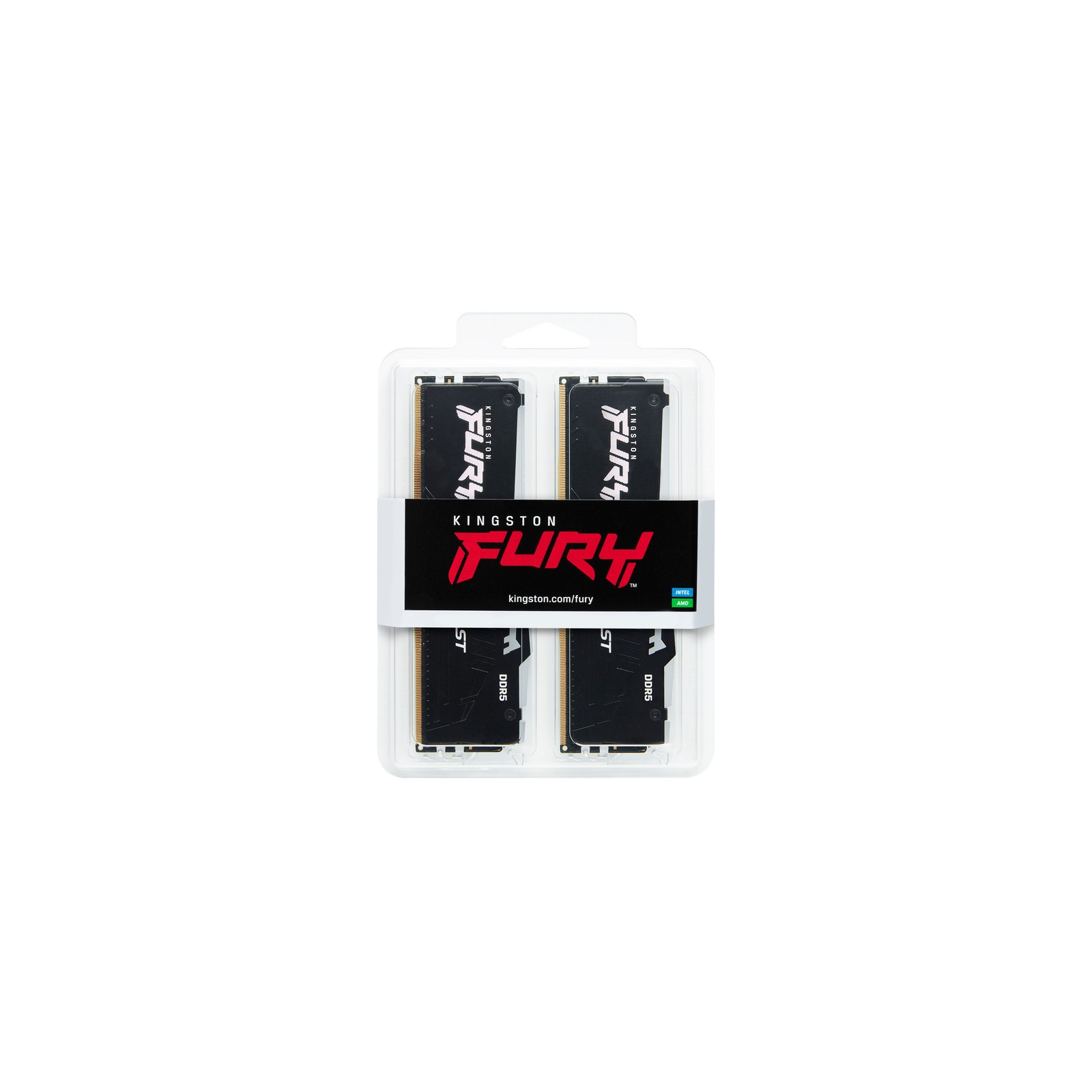 Модуль памяти для компьютера DDR5 16GB 5200 MHz Beast Black RGB Kingston Fury (ex.HyperX) (KF552C40BBA-16) изображение 6