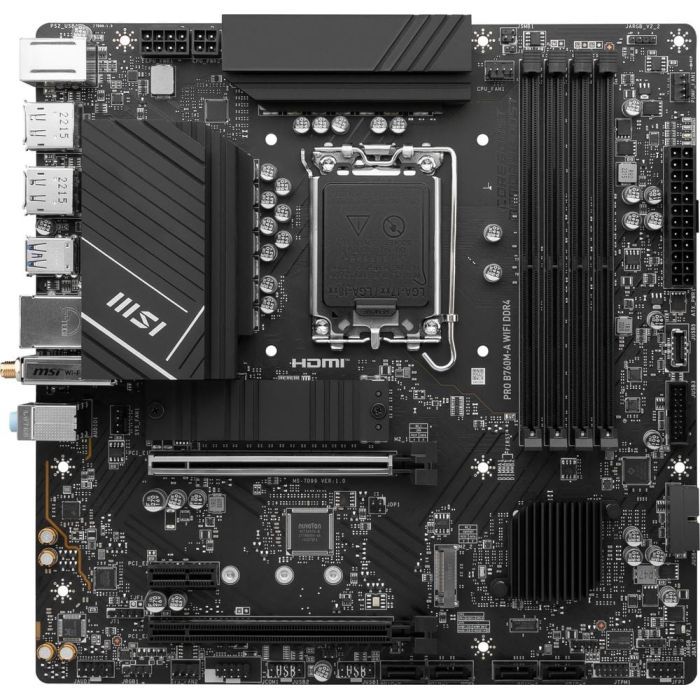 Материнская плата MSI PRO B760M-A WIFI DDR4 изображение 2