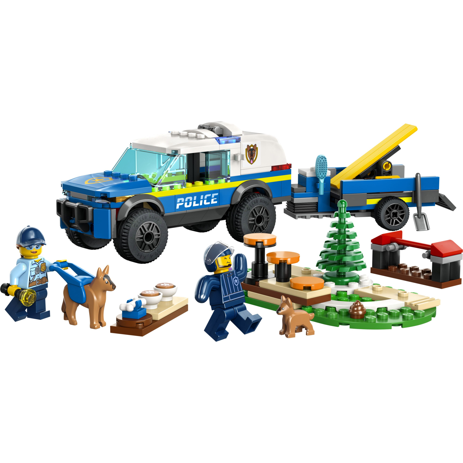 Конструктор LEGO City Мобильная площадка для дрессировки полицейских собак 197 деталей (60369) изображение 2