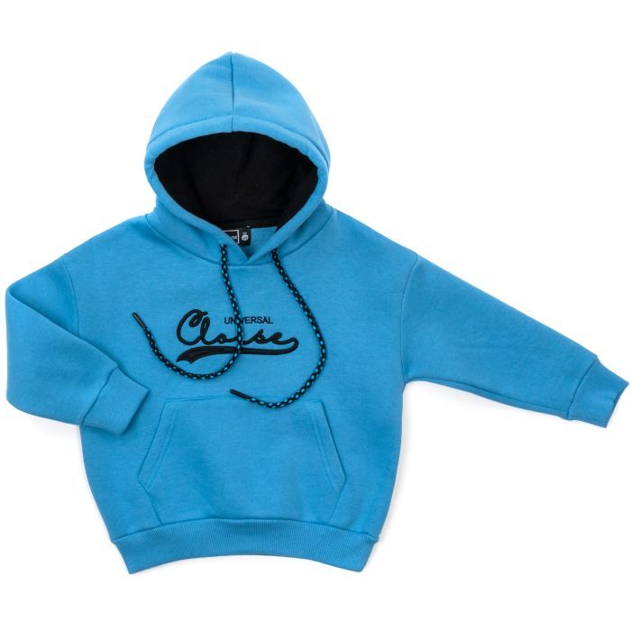 Кофта дитяча Cloise худи флісова (CL0115006-140-blue)