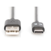 Дата кабель USB 2.0 AM to Type-C 1.8m Digitus (AK-300136-018-S) изображение 2
