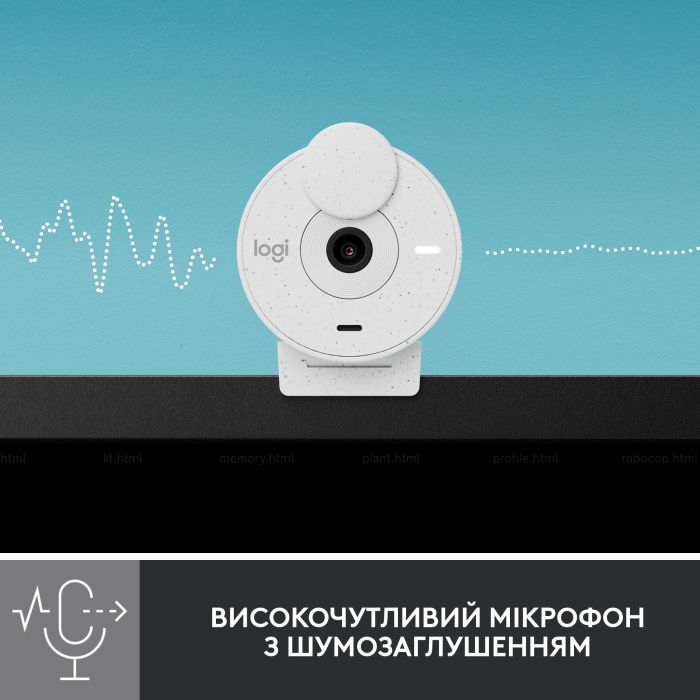 Веб-камера Logitech Brio 300 FHD Rose (960-001448) изображение 4