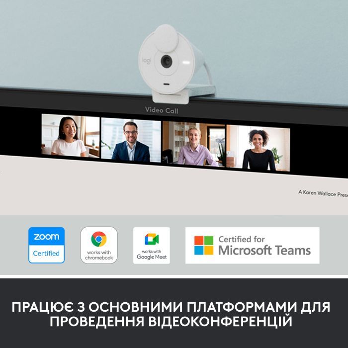 Веб-камера Logitech Brio 300 FHD Rose (960-001448) изображение 7