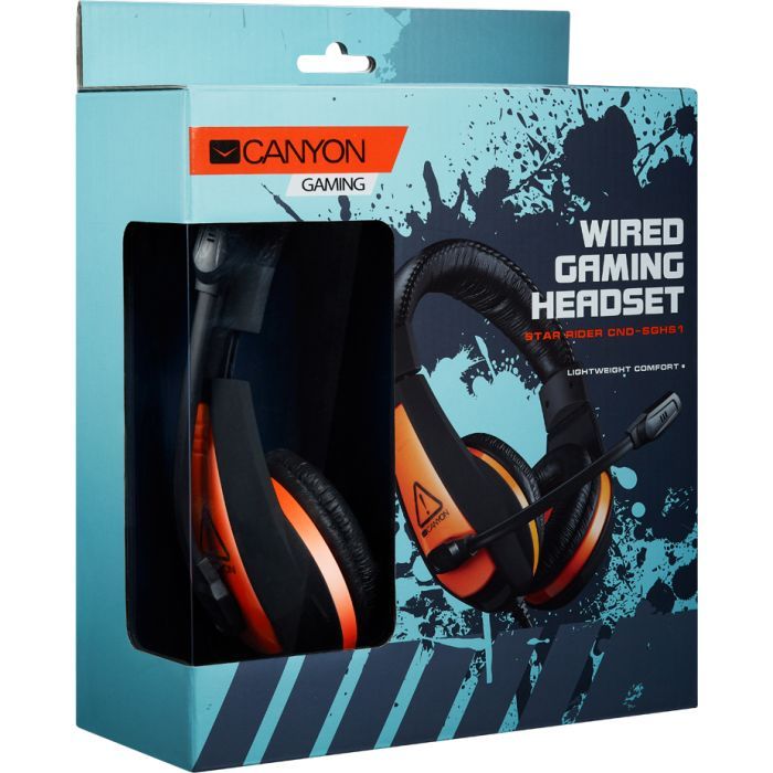 Навушники Canyon Star Raider GH-1A Black-Orange (CND-SGHS1A) зображення 3