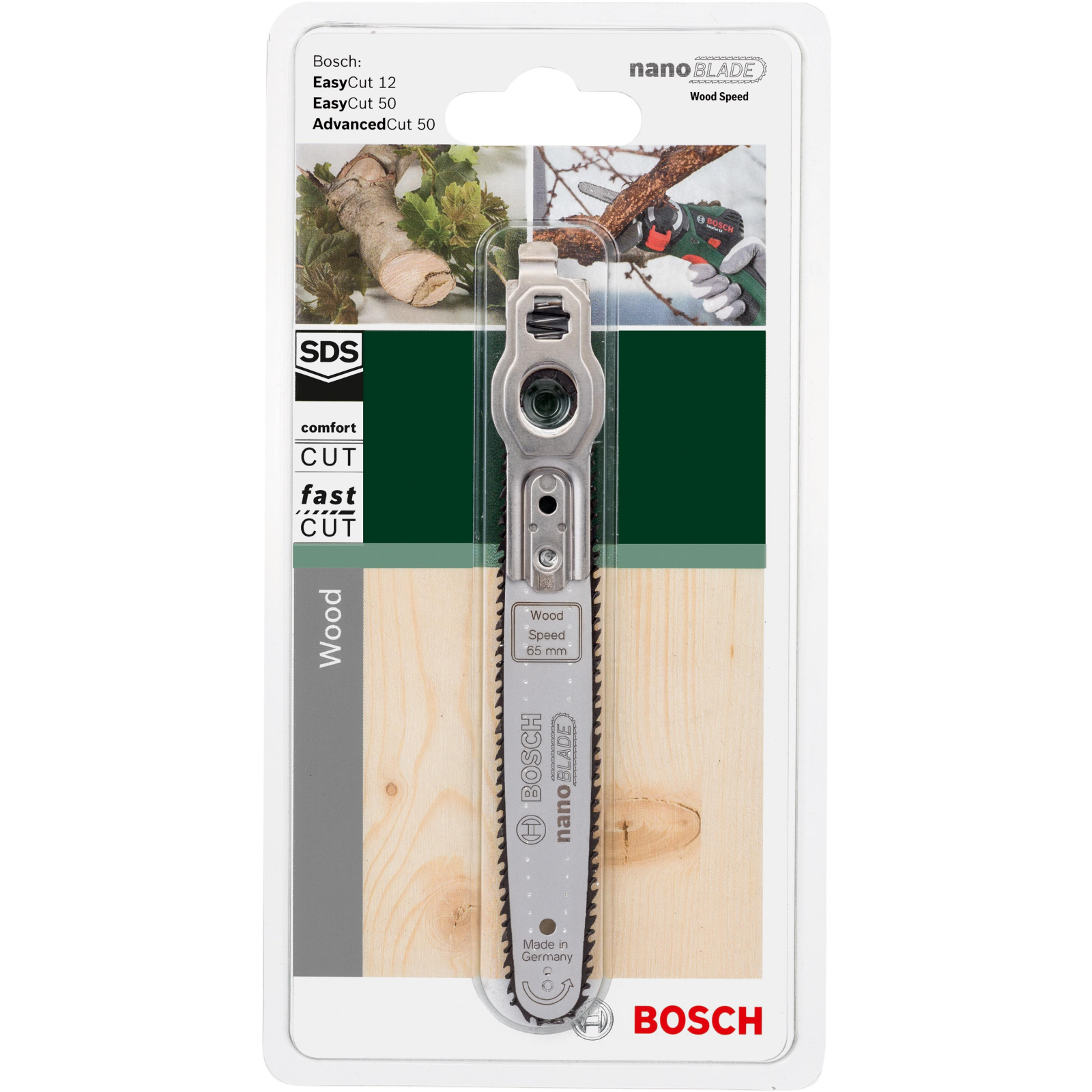 Полотно Bosch Nanoblade Wood Basic 65 для Easy Cut (2.609.256.D86) изображение 2
