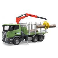 Спецтехніка Bruder лісовоз Scania з краном та колодами 1:16 (03524)