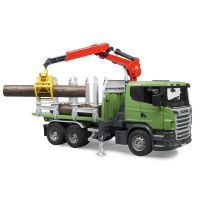 Спецтехніка Bruder лісовоз Scania з краном та колодами 1:16 (03524) зображення 7