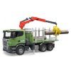 Спецтехніка Bruder лісовоз Scania з краном та колодами 1:16 (03524)