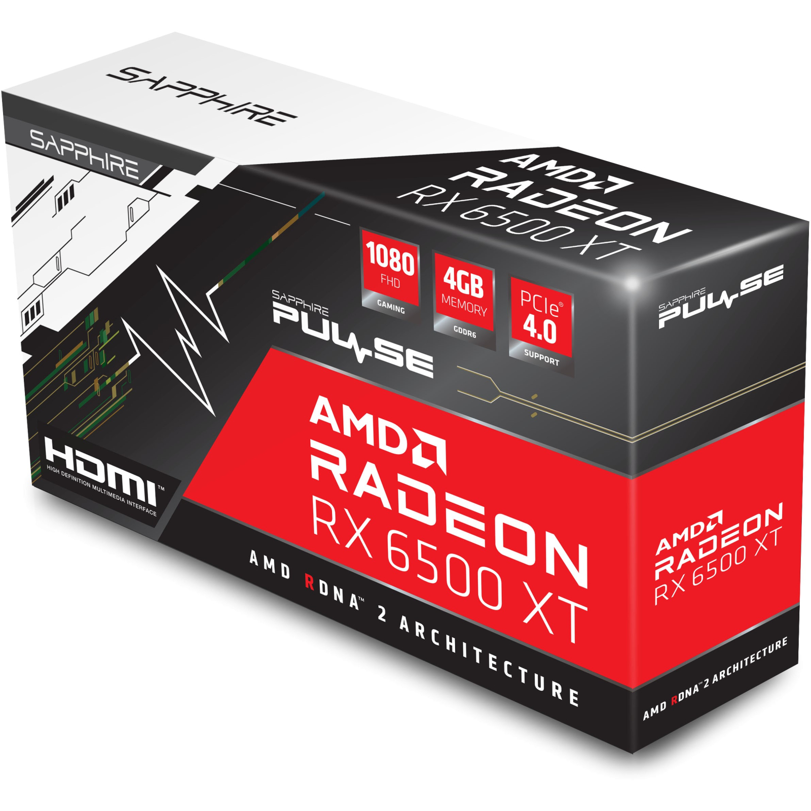 Видеокарта Sapphire Radeon RX 6500 XT 4Gb PULSE DUAL (11314-01-20G) изображение 6
