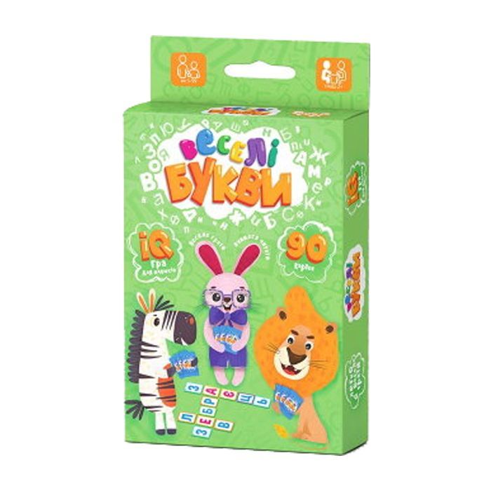 Настільна гра Danko Toys Веселі літери, українська (G-VB-01U)
