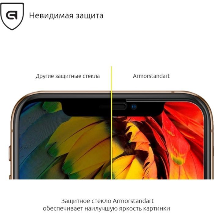 Стекло защитное Armorstandart Full Glue Xiaomi Redmi Go Black (ARM54320-GFG-BK) изображение 4