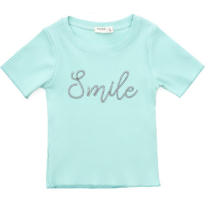 Футболка дитяча Breeze SMILE (18391-164G-mint)