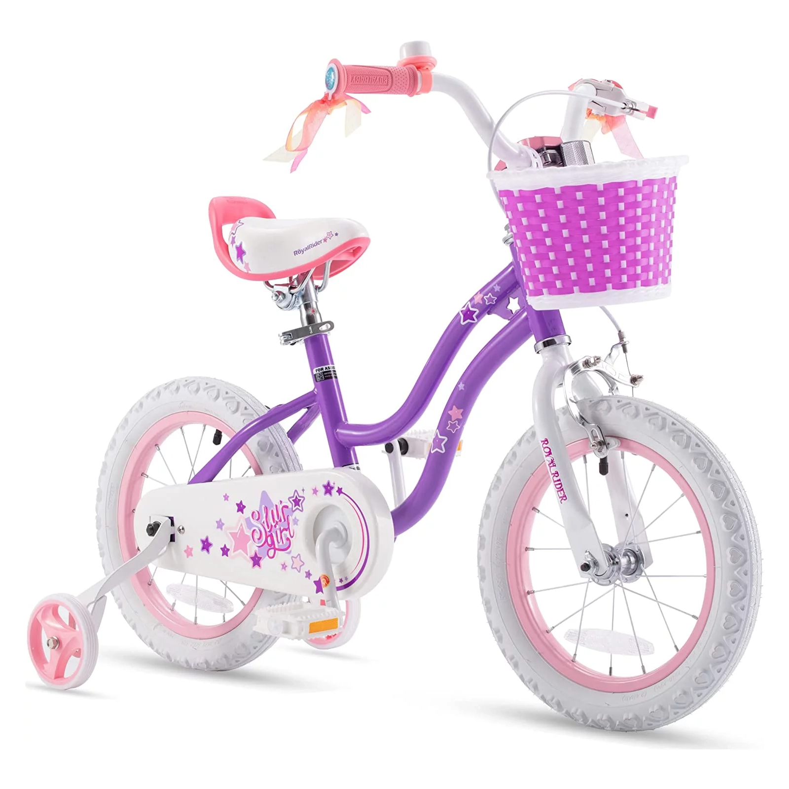 Дитячий велосипед Royal Baby Star Girl 14", Officaial UA, пурпурний (RB14G-1-PURPLE) зображення 2