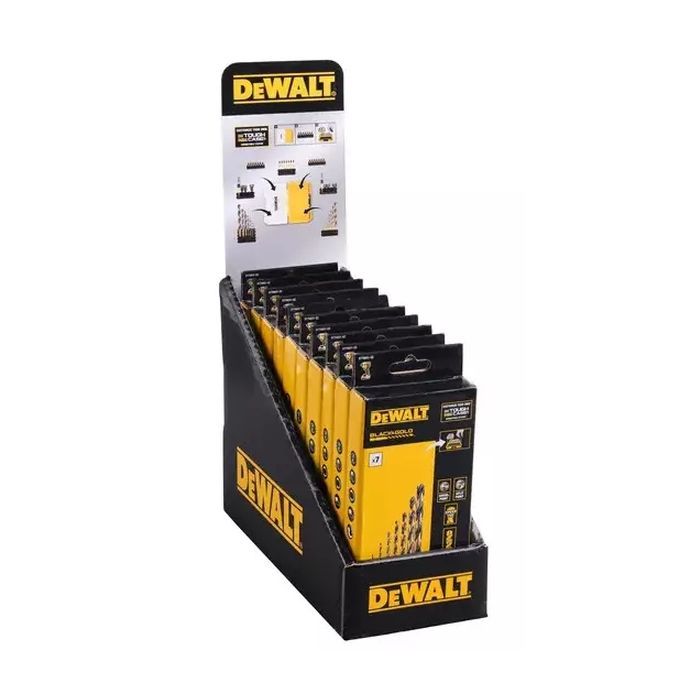 Набір свердл DeWALT в касеті для Tough Case, по металу Black & Gold, 1/4 дюйма, 8 шт (DT70831) зображення 3