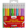 Фломастеры Maxi кисточки BRUSH-TIPPED Jumbo, 10 пастельных цветов, линия 0,5-6 мм (MX15237)