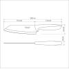 Кухонный нож Tramontina Plenus Light Grey 152 мм (23443/136) изображение 3