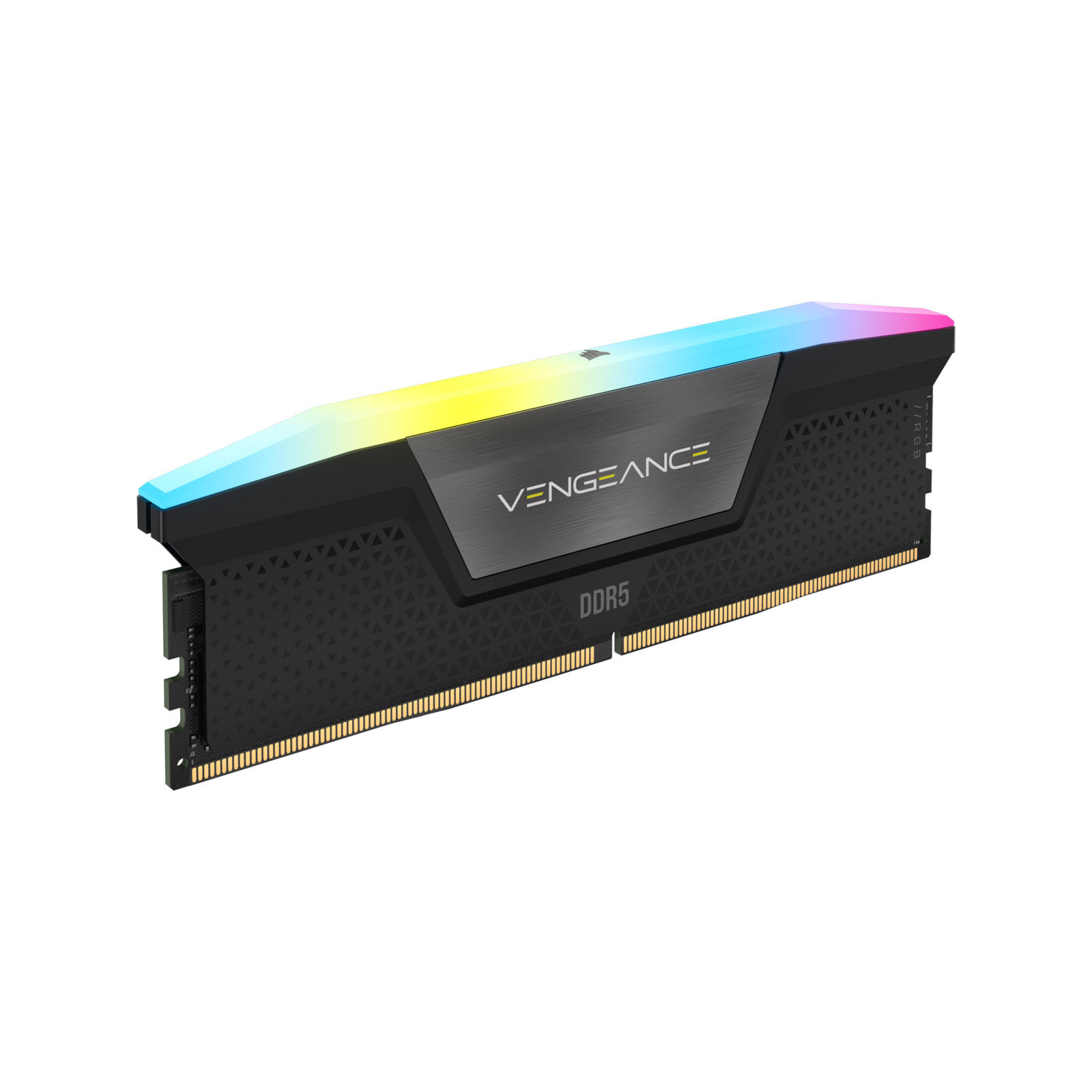 Модуль пам'яті для комп'ютера DDR5 64GB (2x32GB) 5200 MHz Vengeance RGB Black Corsair (CMH64GX5M2B5200C40) зображення 3
