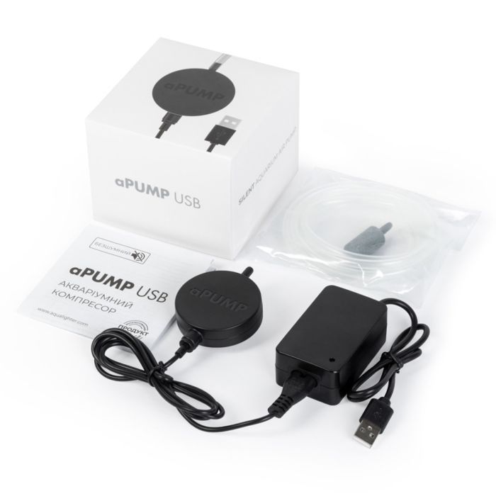 Компрессор для аквариума Aqualighter aPUMP USB (5V) бесшумный до 100 л (7910) изображение 5