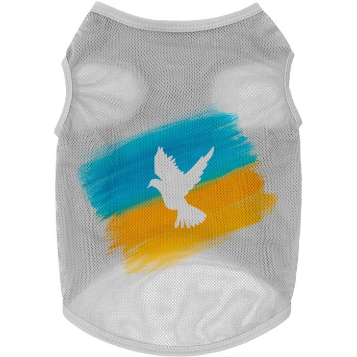 Борцовка для животных WAUDOG Clothes "Флаг" сетка XS серая (300-0229-11) изображение 2
