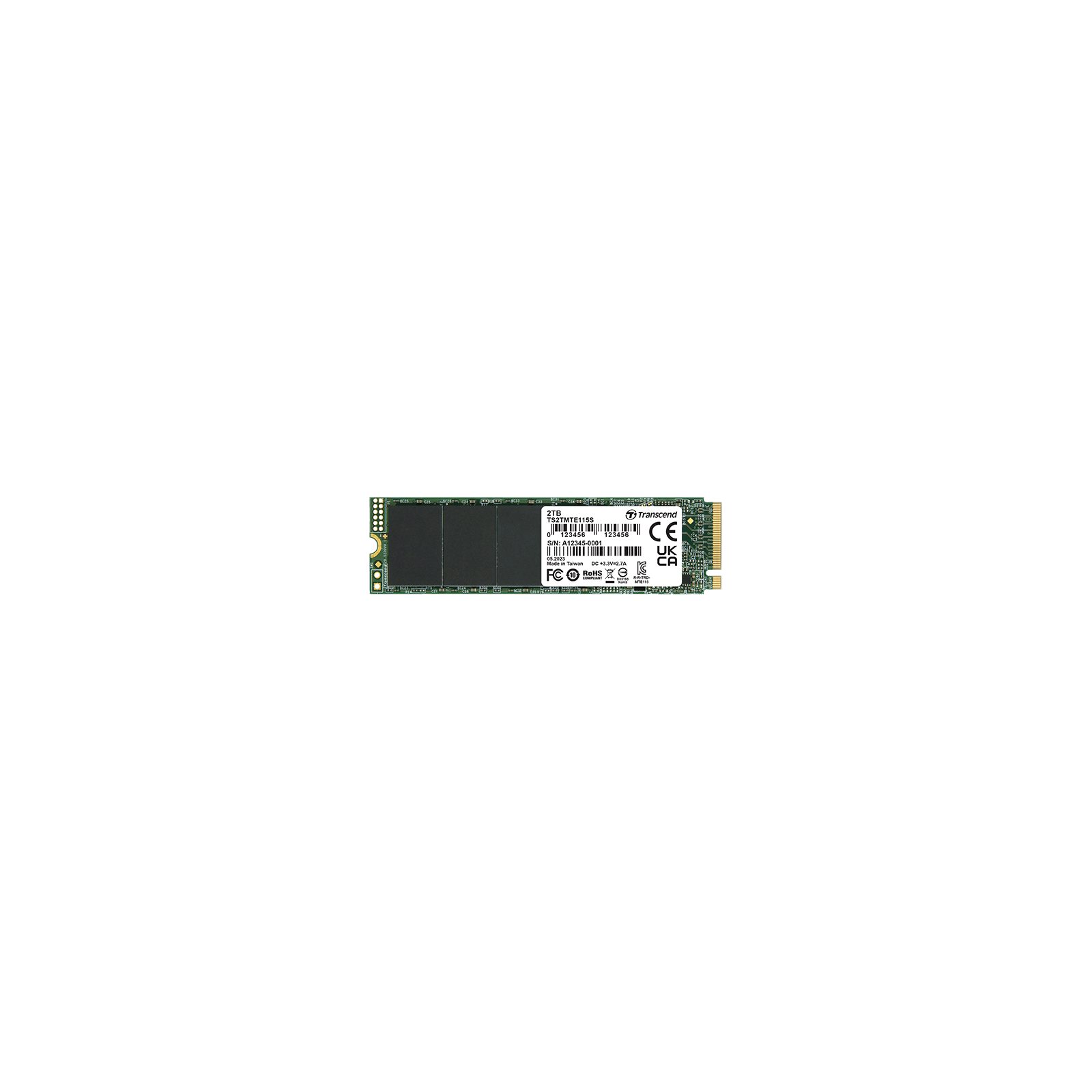 Накопитель SSD M.2 2280 250GB Transcend (TS250GMTE115S)