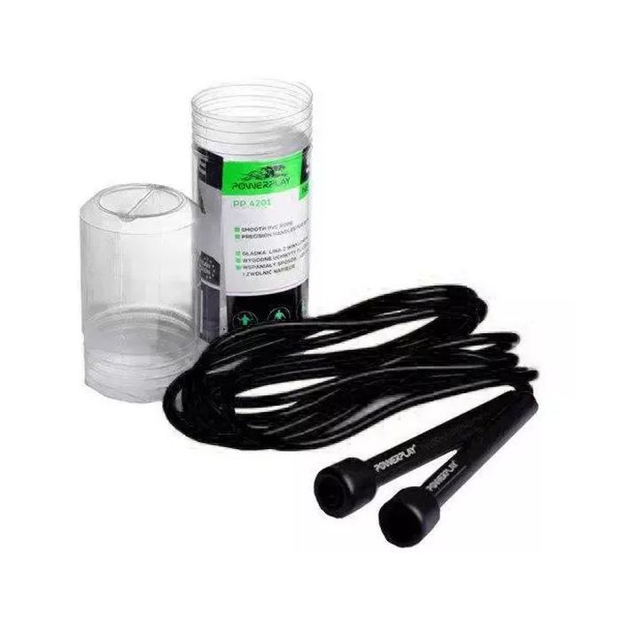 Скакалка PowerPlay 4201 Чорна (PP_4201_Black) зображення 3
