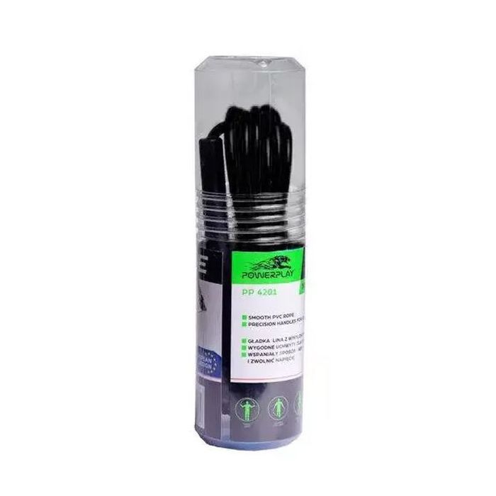 Скакалка PowerPlay 4201 Чорна (PP_4201_Black) зображення 4