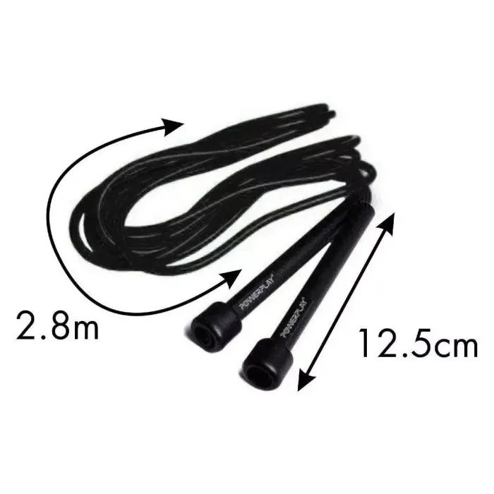 Скакалка PowerPlay 4201 Чорна (PP_4201_Black) зображення 5