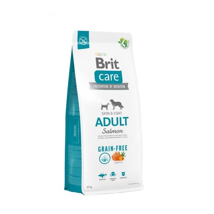 Сухий корм для собак Brit Care Dog Grain-free Adult для малих і середніх порід з лососем 12 кг (8595602558834)