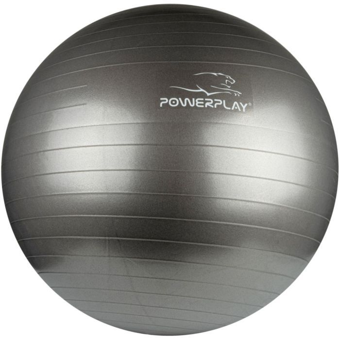Мяч для фитнеса PowerPlay 4001 65см Чорний + помпа (PP_4001_65_Black) изображение 2