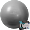 М'яч для фітнесу PowerPlay 4001 65см Сірий + помпа (PP_4001_65_Grey)