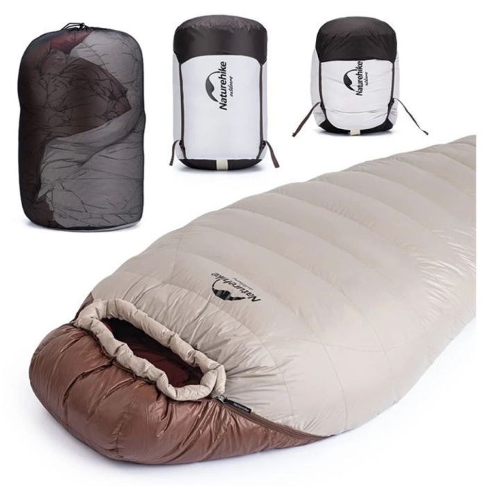 Спальный мешок Naturehike Snowbird NH20YD001 натуральний пух L Brown 560 g (6927595761298) изображение 5