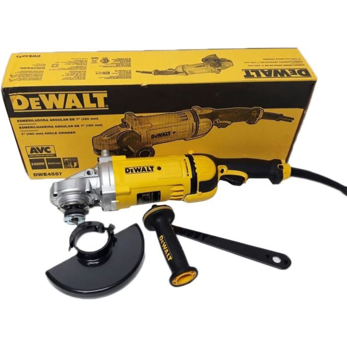 Шліфувальна машина DeWALT 2400 Вт, 8500 об/хв, d=180 мм (DWE4557) зображення 6