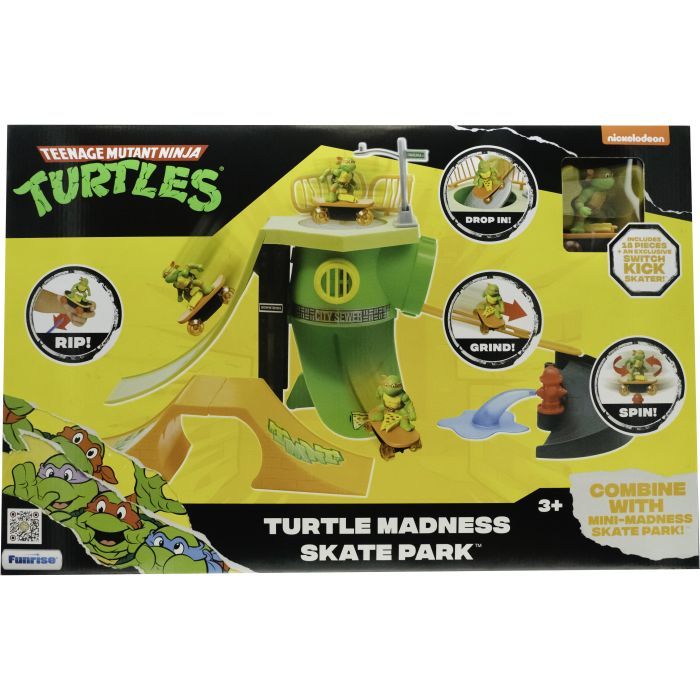 Ігровий набір Funrise TMNT Черепашки-ніндзя класичні Чумовий скейт-парк (71044)