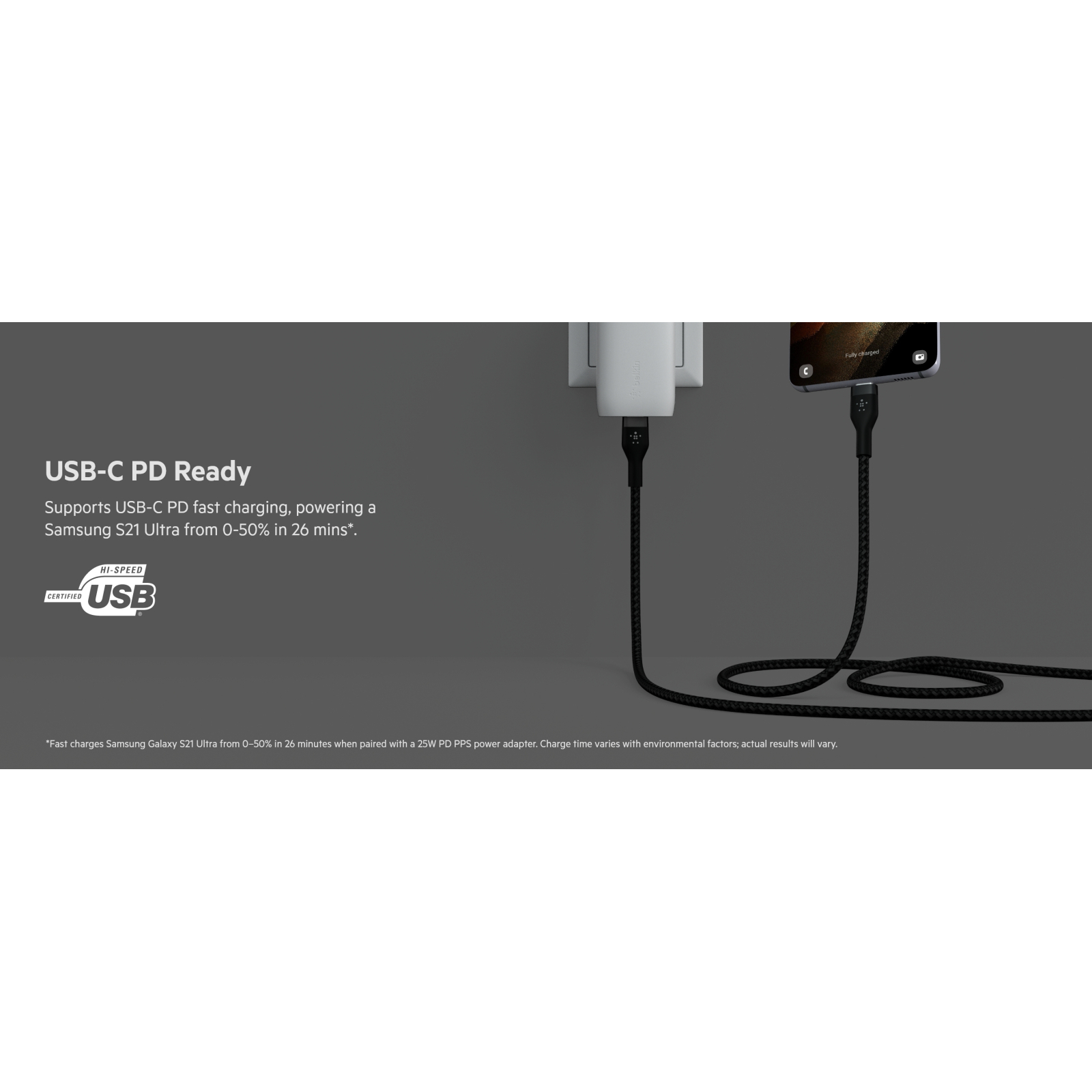 Дата кабель USB-C to USB-C 1.0m Belkin (CAB011BT1MBK) зображення 11