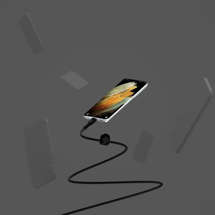 Дата кабель USB-C to USB-C 1.0m Belkin (CAB011BT1MBK) изображение 3