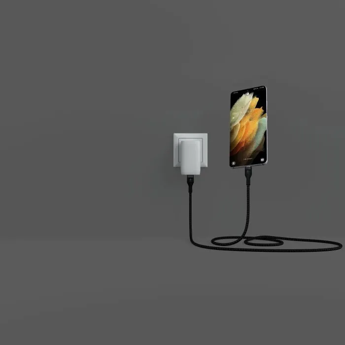 Дата кабель USB-C to USB-C 1.0m Belkin (CAB011BT1MBK) изображение 4