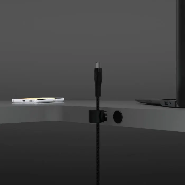 Дата кабель USB-C to USB-C 1.0m Belkin (CAB011BT1MBK) изображение 5