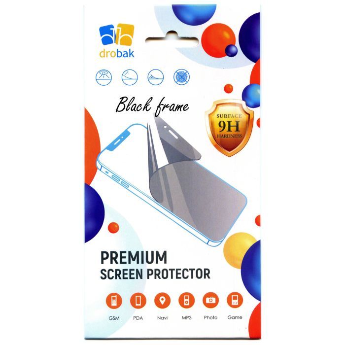 Скло захисне Drobak Xiaomi Redmi A1 / A1+ / Poco C50 (Black) (505090 (505090) зображення 5
