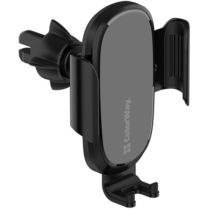 Универсальный автодержатель ColorWay Air Vent Car Wireless Charger 15W Black (CW-CHAW038Q-BK)