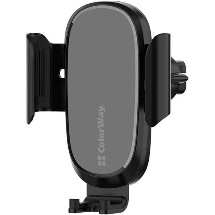 Универсальный автодержатель ColorWay Air Vent Car Wireless Charger 15W Black (CW-CHAW038Q-BK) изображение 2