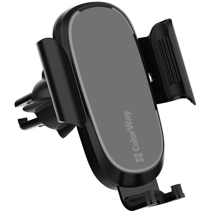 Универсальный автодержатель ColorWay Air Vent Car Wireless Charger 15W Black (CW-CHAW038Q-BK) изображение 3