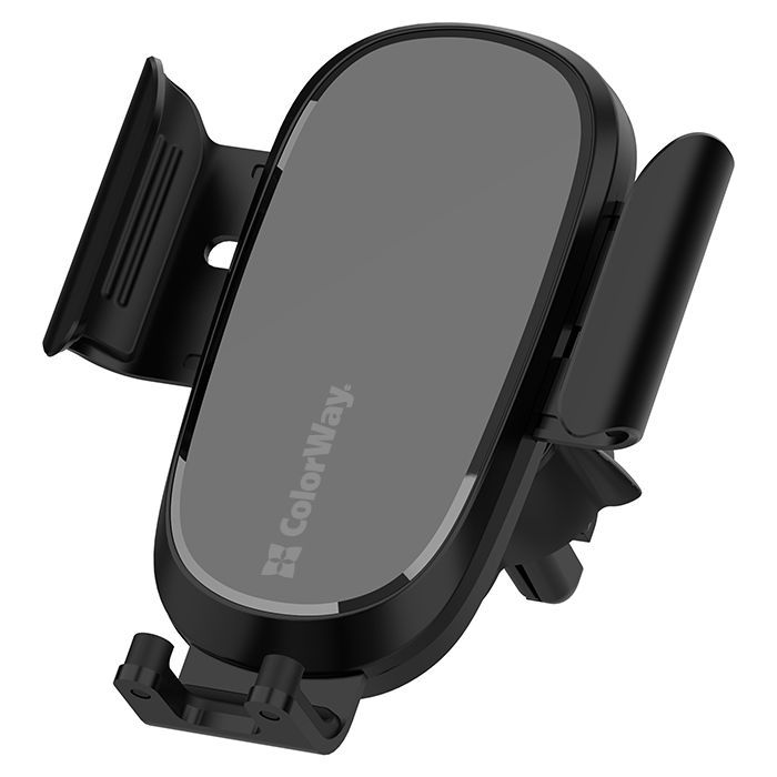 Универсальный автодержатель ColorWay Air Vent Car Wireless Charger 15W Black (CW-CHAW038Q-BK) изображение 6
